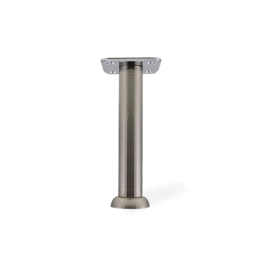 Sokkelben i børstet stål i 150 mm. (1 sæt = 4 stk.)