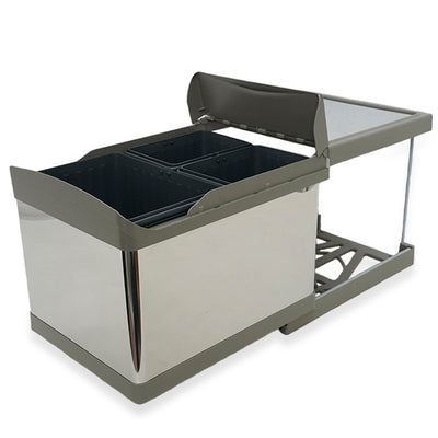 Stockholm 3-31 new – Abfallsystem mit automatischem Vollauszug und Soft-Close, 31 l